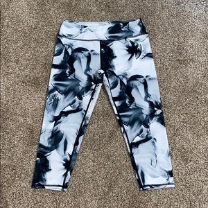 Girls Zella Marbled Cropped Leggings